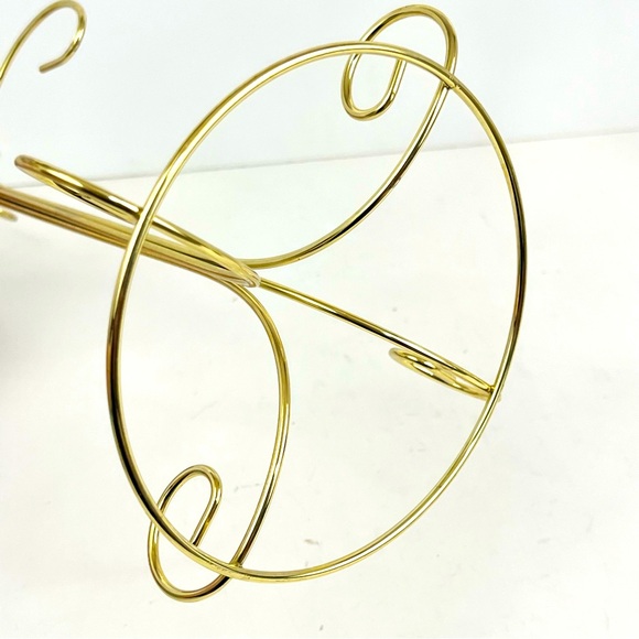 Bard’s 4 Tiered Gold Tone Metal Tree Display Stand Decorative Ornament Hanger - Picture 7 of 8